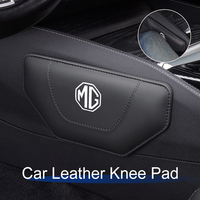 Car Leather Knee Pad Interior Pillow Comfortable For Morris Garages MG 6 3 5 7 TF ZR ZS HS GS GT Hector RX5 RX8 350 550 Gundam