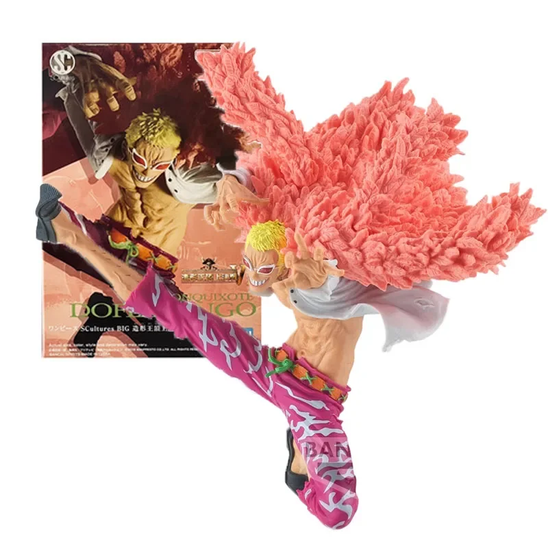 Bandai-Figurines d'action One Piece Anime, 6 matquixote, Doflamingo, Top Battle, Jouets à collectionner, Cadeaux authentiques pour garçons et filles