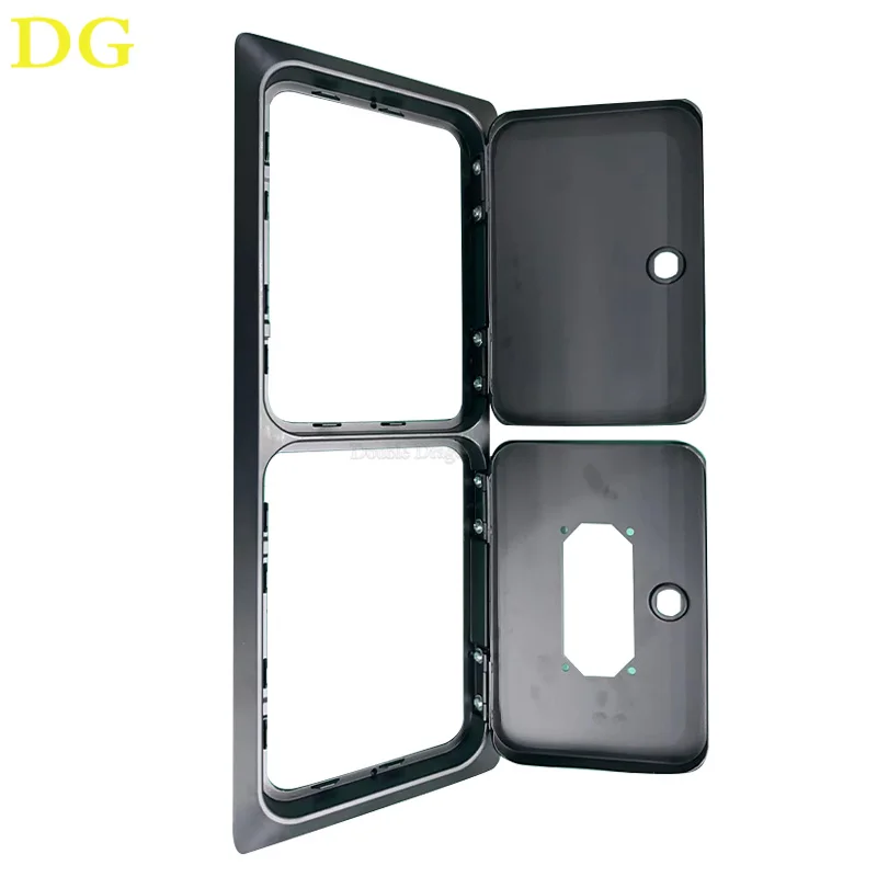 Vertical Side Coin Door full set side in Aluminum Alloy frame Steel door leaf with Spray Coating