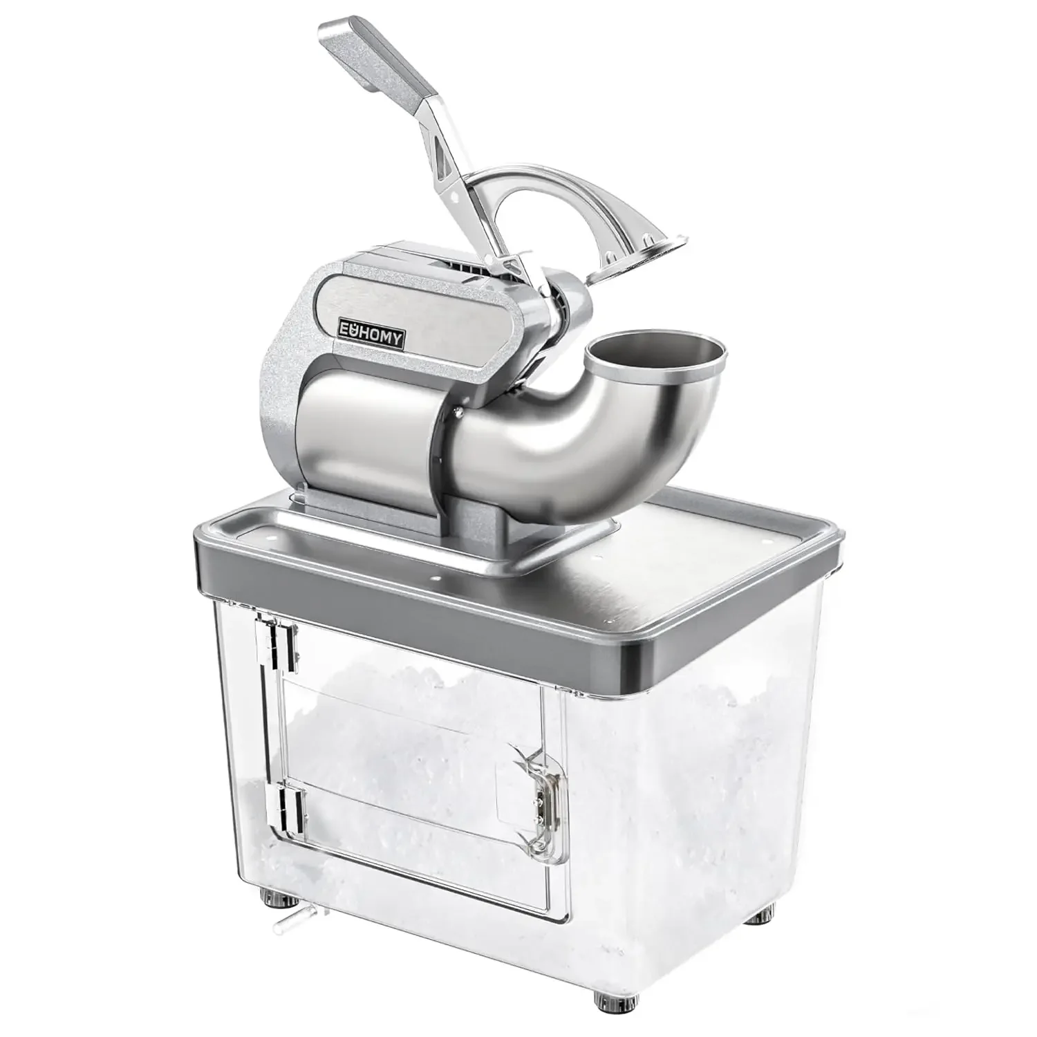 

Commercial Ice Crusher, ETL Approval, Snow Cone Machine with Dual Blades