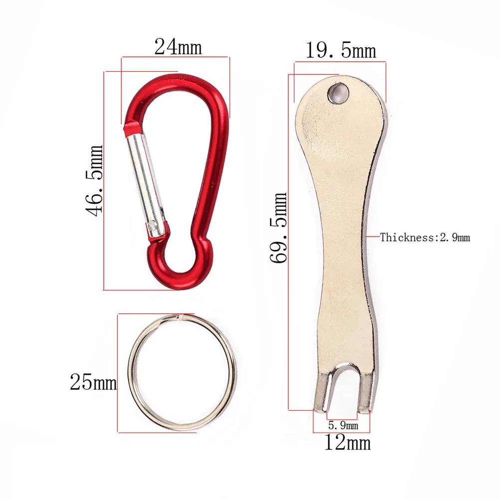 

Multifunctional Guitar Bridge Pin Puller String Nail Peg Puller Musical Tool Keychain Carabiner for Acoustic Guitar Ukulele Bass