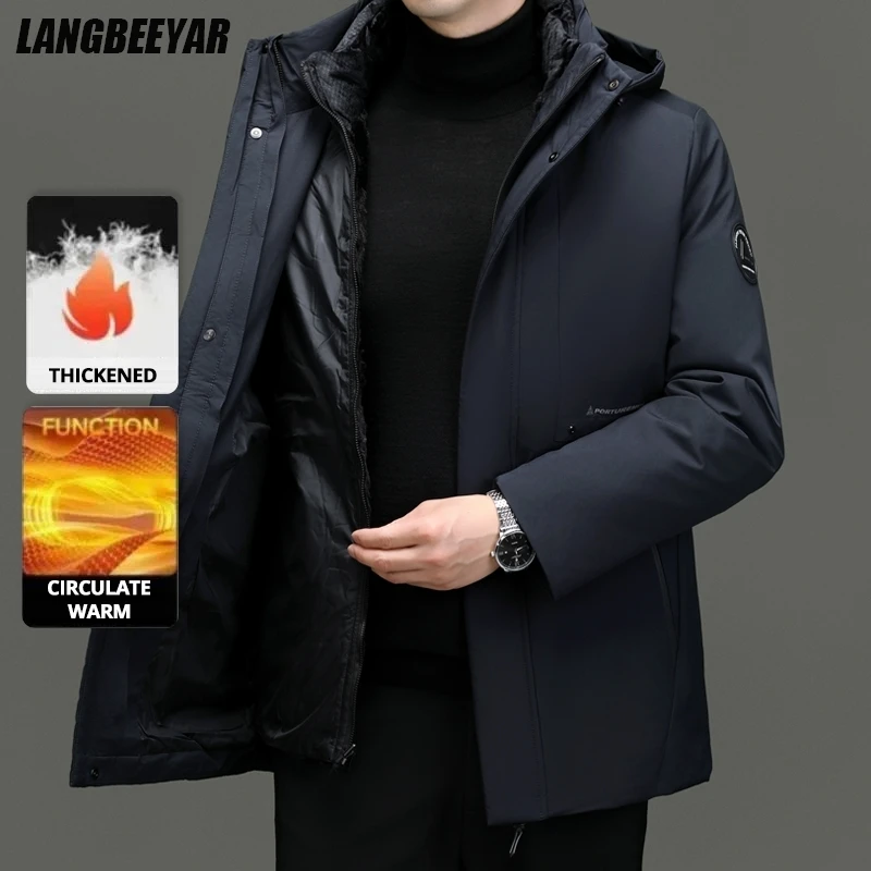 

Top Grade Brand Casual Fashion Designer Warm Parka Coat Mens 2025 Newest Winter Jacket Quilted Windbreaker Mens Clothes
