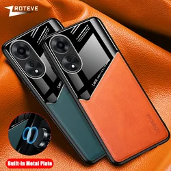 For OppoA58 Case Zroteve PU Leather Car Magnetic Hard PC Cover For OPPO A58 A38 A18 A78 4G OppoA38 OppoA18 OppoA78 Phone Cases