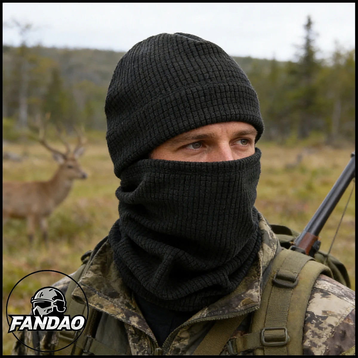 

Men Tactical Face Mask Hat Set Outdoor Camoufalge Cycling Hiking Ski Cap Winter Thicken Warm Thermal Neck Warmer Hats for Women