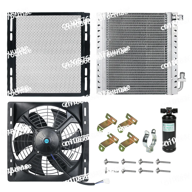 

Конденсатор кондиционера в сборе, 120 Вт, парковочный кондиционер, охлаждающий вентилятор, модификация, детали 14 x 14 x 26 мм, автомобиль