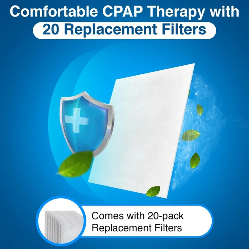 ABRW-Humidair Water Chamber With 20 Replacement Filters For S10 Series CPAP Humidifier Accessory Humidifier Water Tank