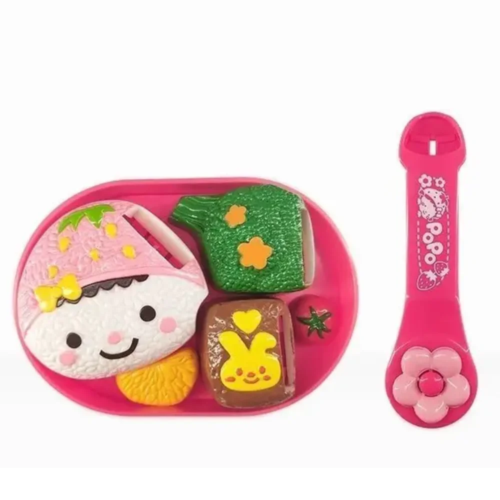 

Rabbit Shape Rice ball Pudding Feeding Set Pretend Play Early Education Lunch Box Pudding Simulation Model Role Play