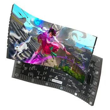 P3.076 Kapalı Yumuşak LED Ekran Modülü SMD 320x160mm 104x52 Piksel Tam Renkli Esnek LED Modülü