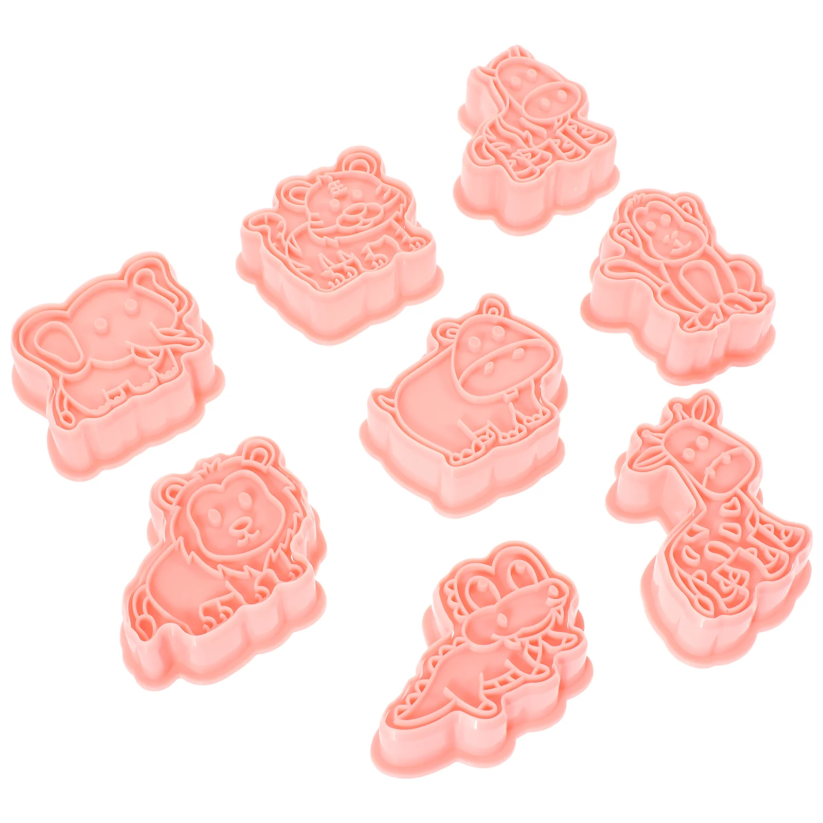 8 Pcs Cookie Stamps Reusable Molds Baking Supplies Animal for Chocolate Tool Cookies