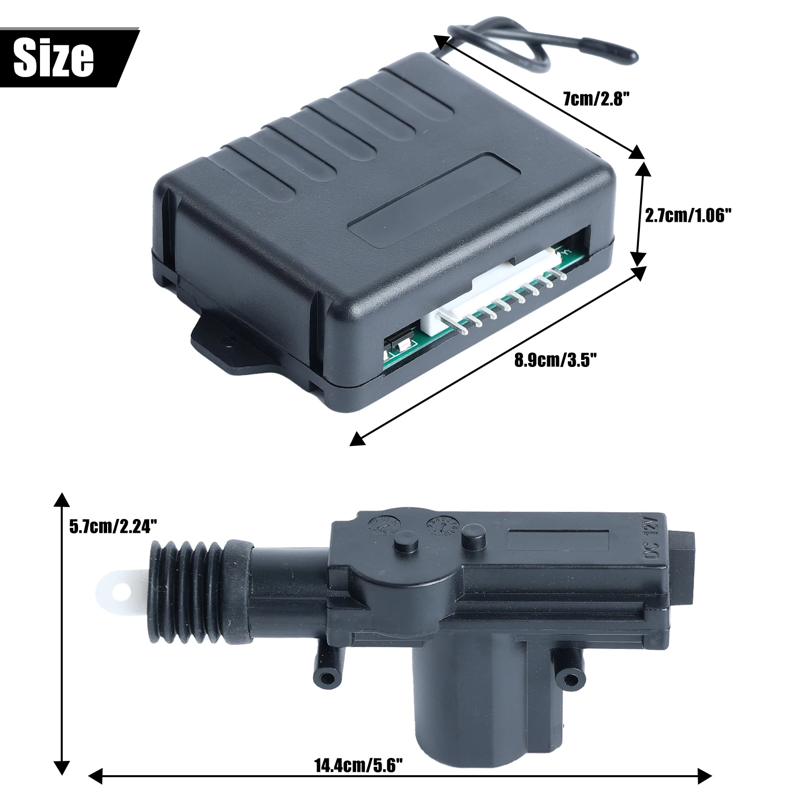 12V Samochodowy zdalnie sterowany zamek centralny System dostępu bezkluczykowego z silnikiem siłownika drzwi Uniwersalny do VW Kia Ford Honda Toyota