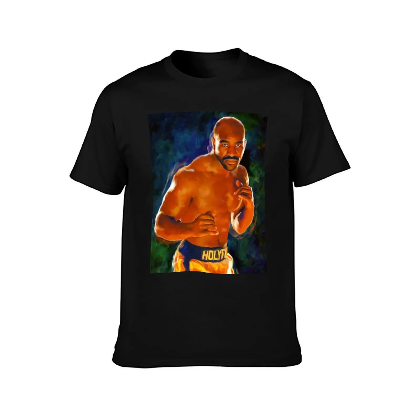 evander holyfield 0909 T-Shirt Work Short Sleeve Cotton Top T-Shirt