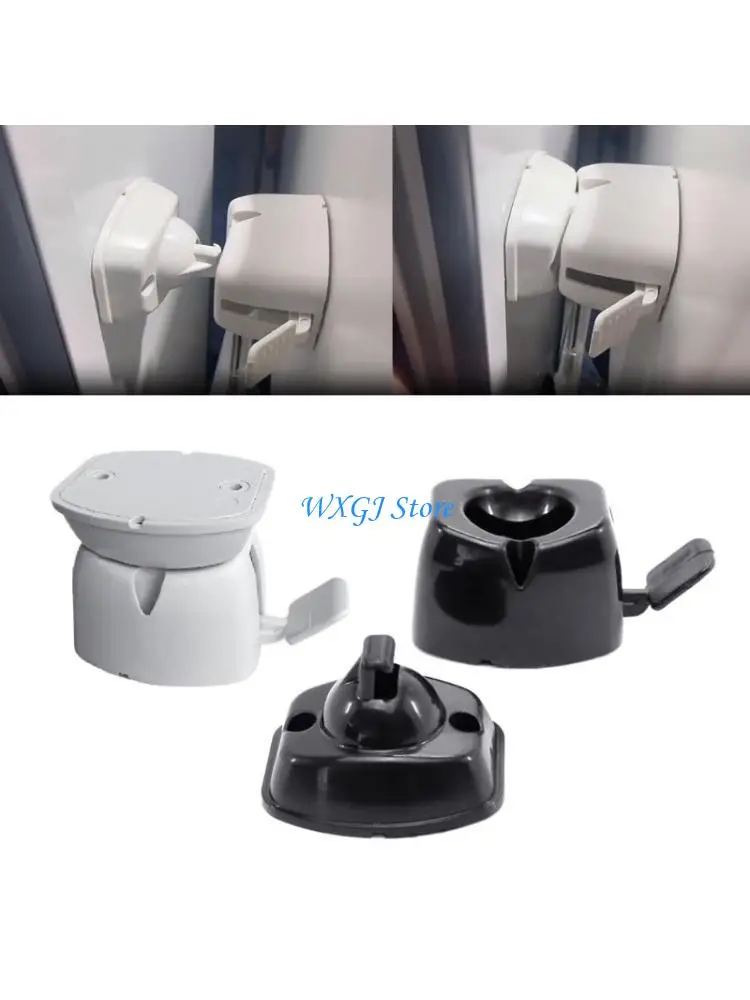 

37JE RVBaggage Door Catch Compartment Clips Cargo RVTrailerCaravan Motorhomes Stop Entry Plastic Door Catch Holder
