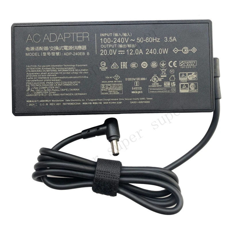 

S+ 240W 20V 12A AC Adapter Charger For ASUS TUF Gaming A17 FA707NU FA707NV