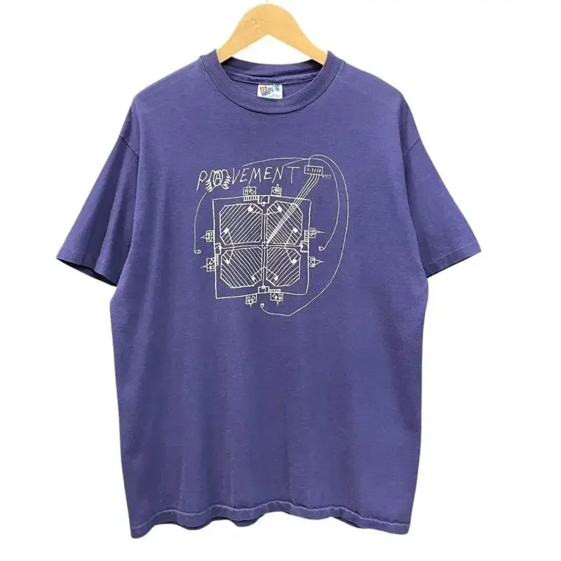 Pavement Band T Shirt Size L Blue 90S Vintage