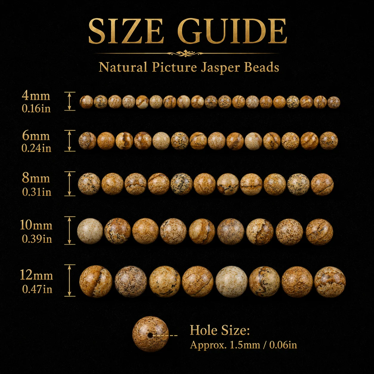 4-12mm 16pcs Stone Half strand Painted stones Spacer Loose Beads For Jewelry Making DIY Bracelets Necklace Accessories