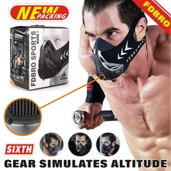 FDBRO MASKER Training Hardlopen Sportmasker Pro Fitness Gym Workout Fietsen Hoogte Training op grote hoogte Conditioning Sportmasker