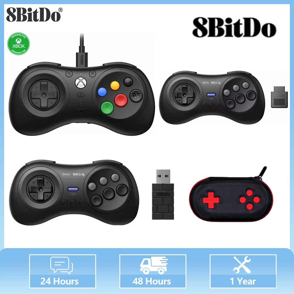 

8Bitdo M30 Bluetooth /2.4G Controller Gamepad For Nintendo Switch PC macOS Steam and Android With Sega Genesis Mega Drive Style