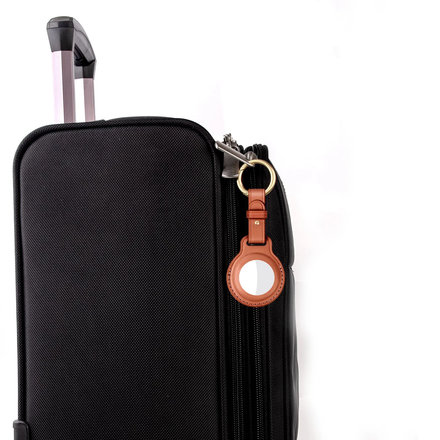 Kuh Leder Schutzhülle Für Apple AirTags Schlüsselbund Locator Abdeckung Tasche Mode Haustier Anhänger Air Tag Zubehör – Detail 6