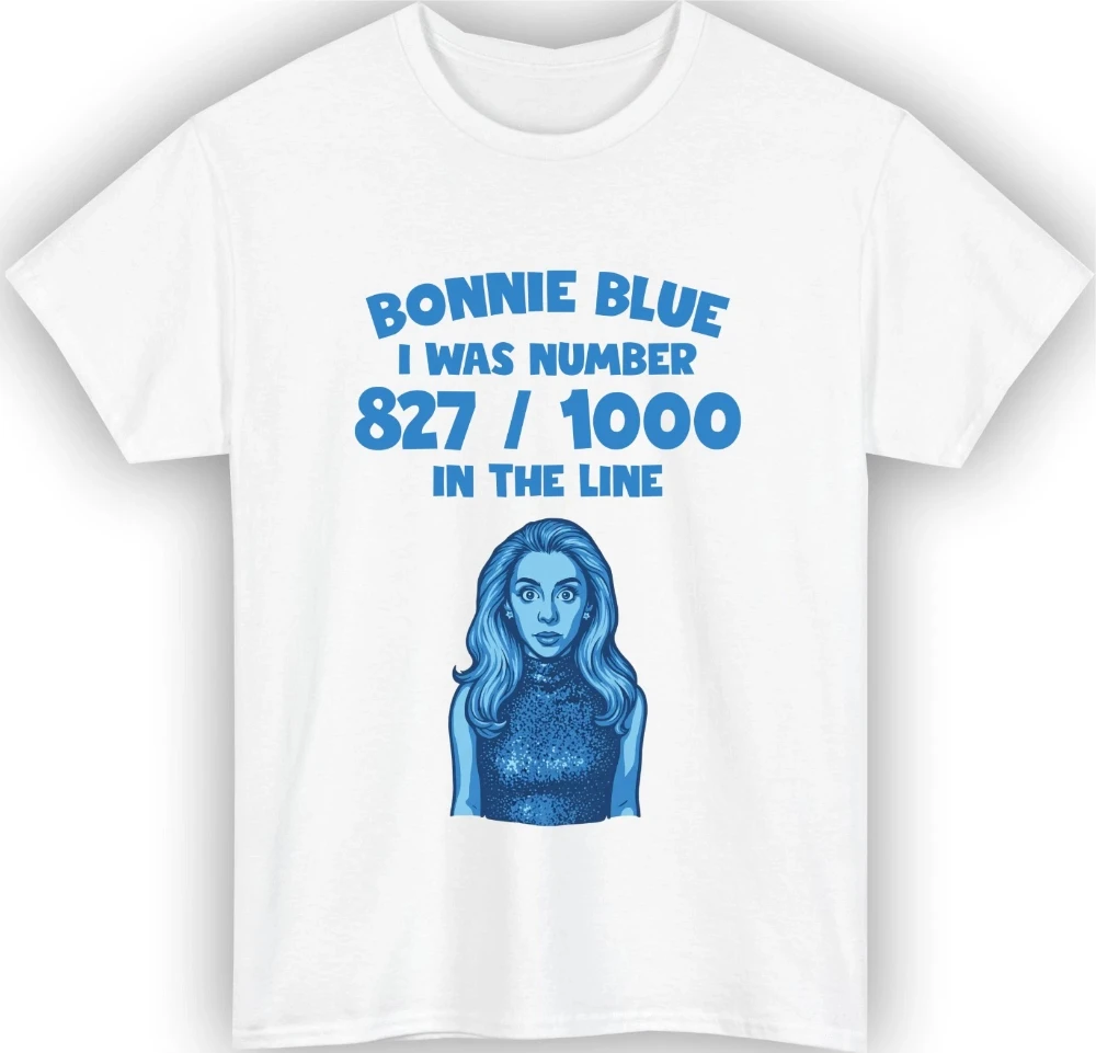 Bonnie Blue Meme-Zitat T-Shirt Lustiger Viraler Britischer Witz Humorvolles Geschenk T-Shirt Grafisches Kurzarm-Freizeit-T-Shirt mit Rundhalsausschnitt – Detail 10
