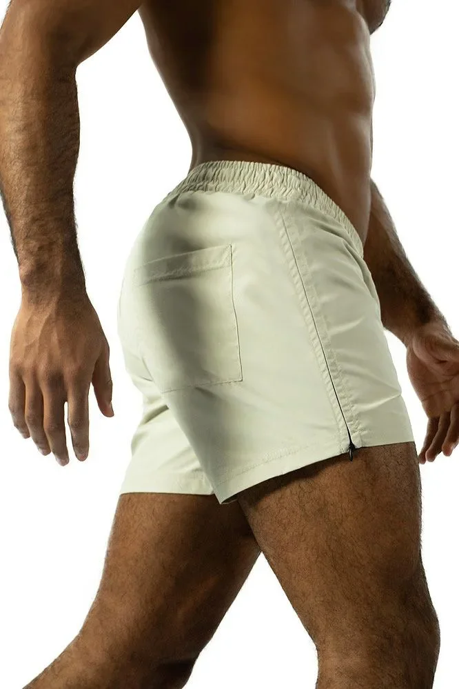 Herren Marathon Running Sweat Shorts mit Reißverschlusstasche Fitness Athletic Atmungsaktive Jogginghose Outdoor Sport Training Kurze Hose – Detail 5