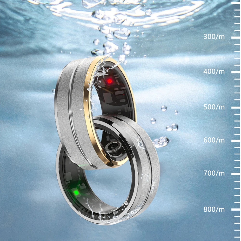 

2024 New Multi-function Smart Ring Men Women Health Detection Sports Waterproof Smart Ring for Android IOS