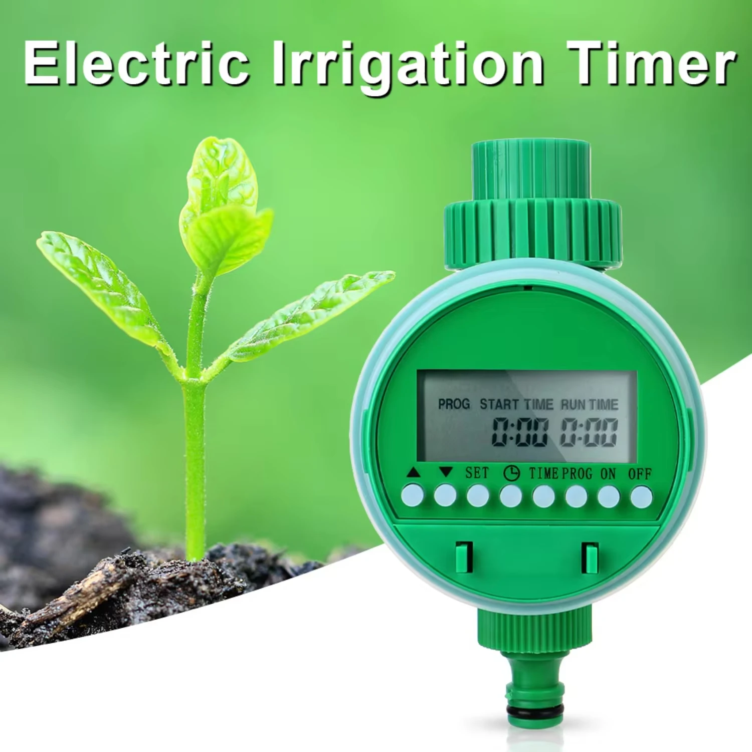 Controller automatico per irrigazione Display LCD Timer per irrigazione da giardino Valvola di intelligenza Dispositivo di controllo dell'irrigazione elettronico