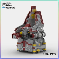 Space War Rho-class Transport Shuttle MOC Building Block DIY Assemble Show Model Sets Children Christmas Toys Gifts