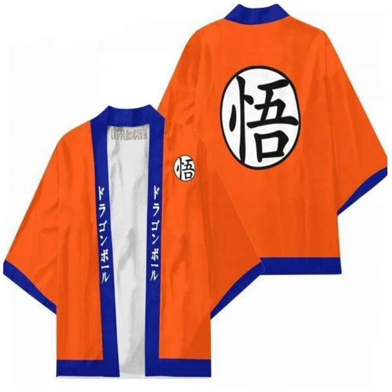 Gorąca Anime Dragon Ball Son Goku S-5XL Casualowa Peleryna Płaszcz dla Dorosłych i Dzieci z Nadrukiem 3D, Urocze Kimono, Cienka Szata, Ubranie, Prezent na Boże Narodzenie