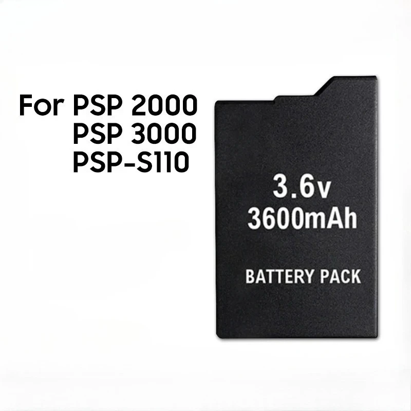 1PCS 3.6V 3600mAh Lithium Rechargeable Battery For PSP1000 PSP2000 PSP3000 PSP110 2000 3000 Portable Controller Replacement Cell