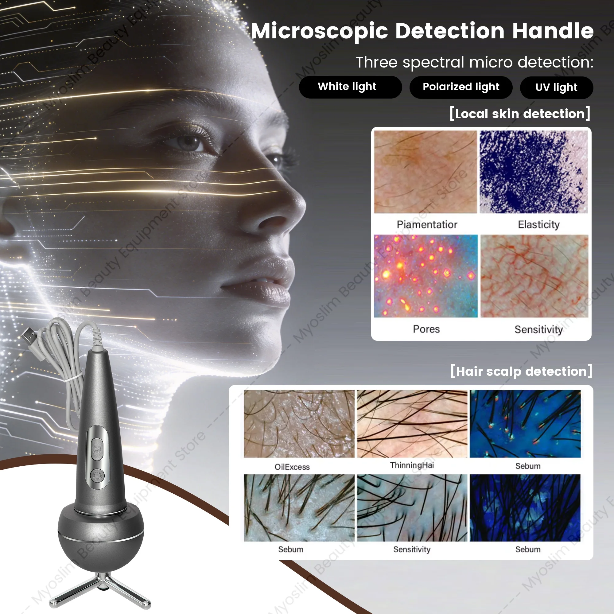 X3 Pro Skin Analyzer Camera Device Facial Test Skin Face Analysis Machine Skin Testing Machine Faling Skin Diagnosis