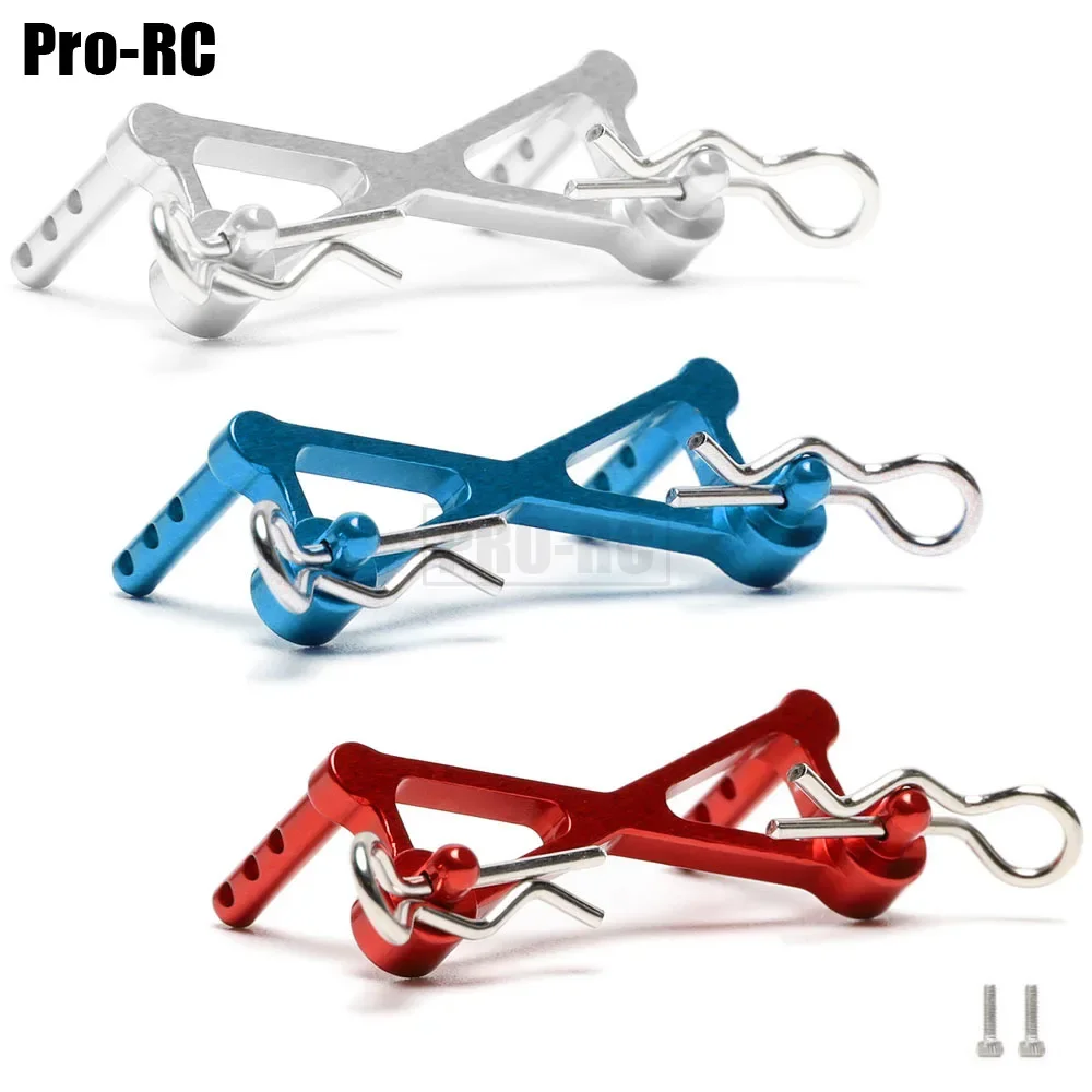 1Pcs Aluminum Alloy Front Body Post Mounts Shell Column & Clip for 1/24  RC Crawler Car Axial SCX24 C10 2019 Jeep Upgrade Part