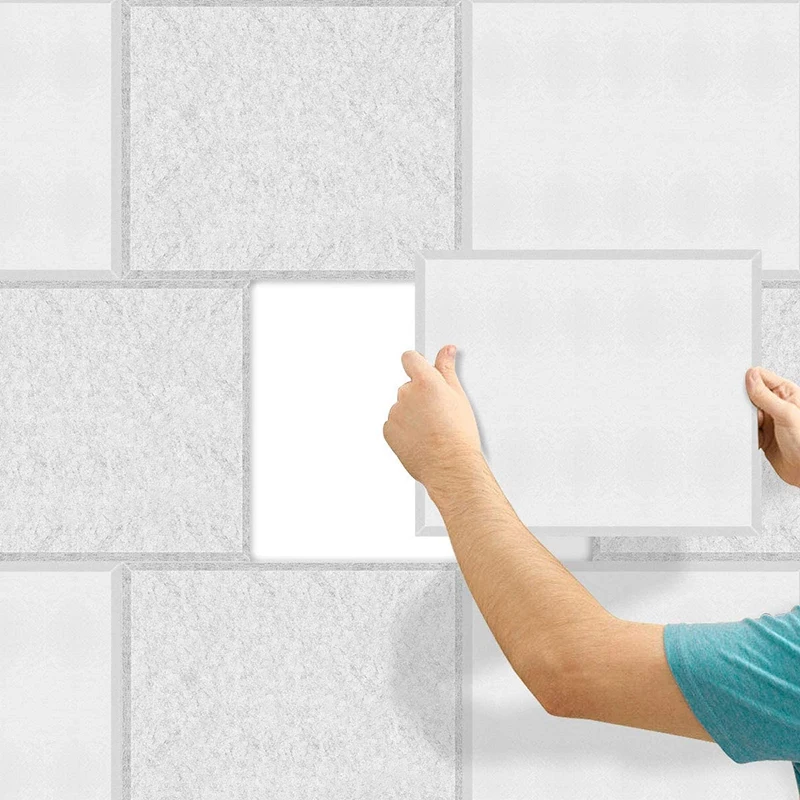 Paquete de 12 paneles acústicos M12K, acolchado insonorizado, paneles absorbentes de sonido con borde biselado, panel acústico p