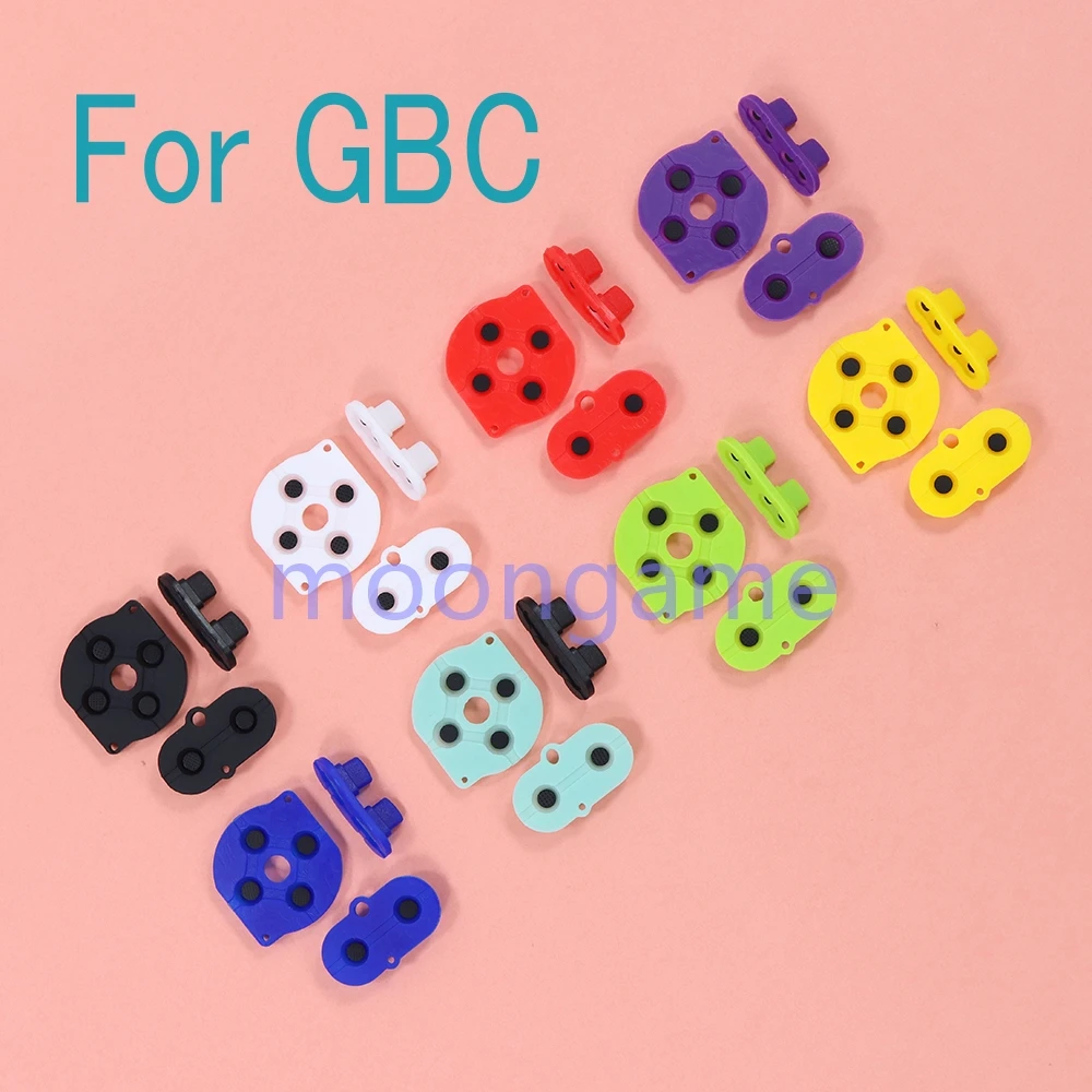 2sets High Quality A B DPad Select Start Button Conductive Rubber Pad For For GBC Console Silicone Conductive