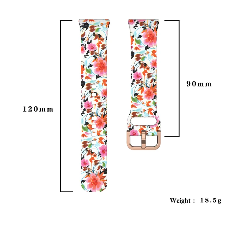 Pattern Strap for Samsung Galaxy Fit 3 Universal Bracelet Silicone Official Band for Samsung Galaxy Fit3 Print Sport Band Women