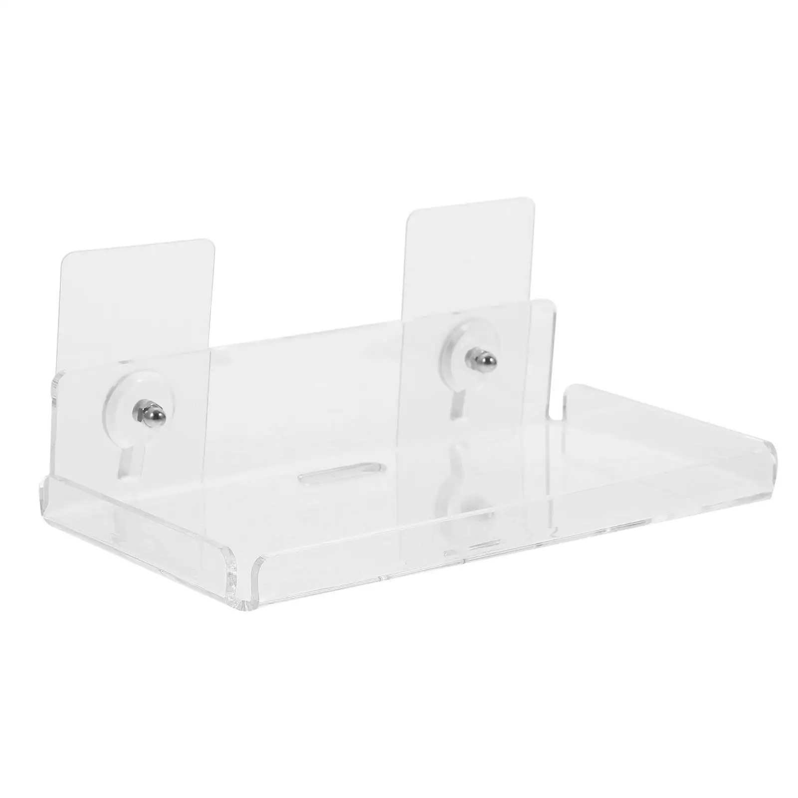 

Acrylic Wall Shelf Camera Bracket No Punching Transparent Small Bedroom Stand HOLDER Floating Mount