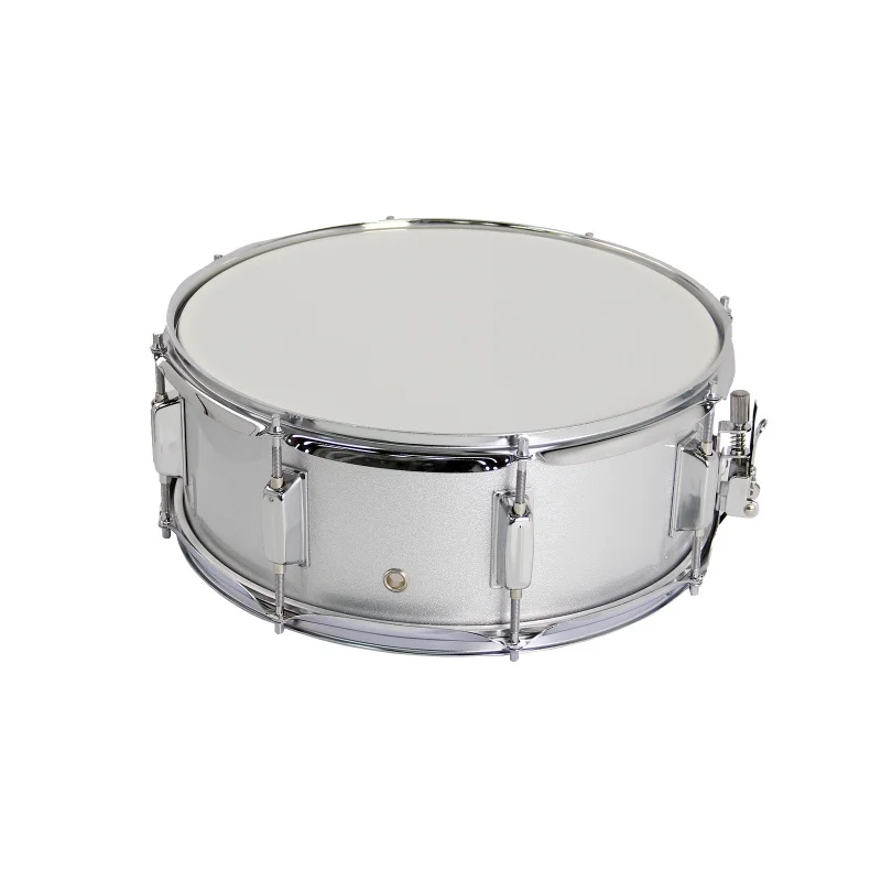 14 X 5.5 Inch Acoustic Snare Drum Wooden Shell Aluminum Lugs With Strap Professional Percussion Instrument