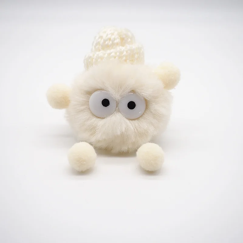 

Cute hole shoes DIY jewelry small coal ball keychain pendant ball plush shoes and socks auxiliary materials