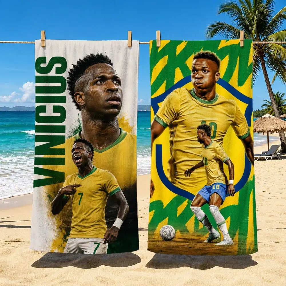 Athlete V-Vinicius Junior Towel Towel Soft Pool Gift For Travel Gym Shower Cool Camping Quick Dry Sports  Large Beach Towel