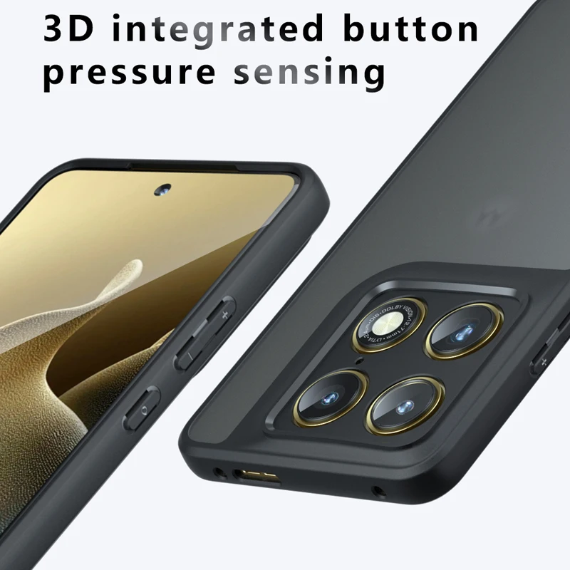 For Motorola Moto Edge 70 Ultra X70 Air Pro Signature Case Shockproof Frosted Skin Feel Matte PC+TPU Transparent Cover