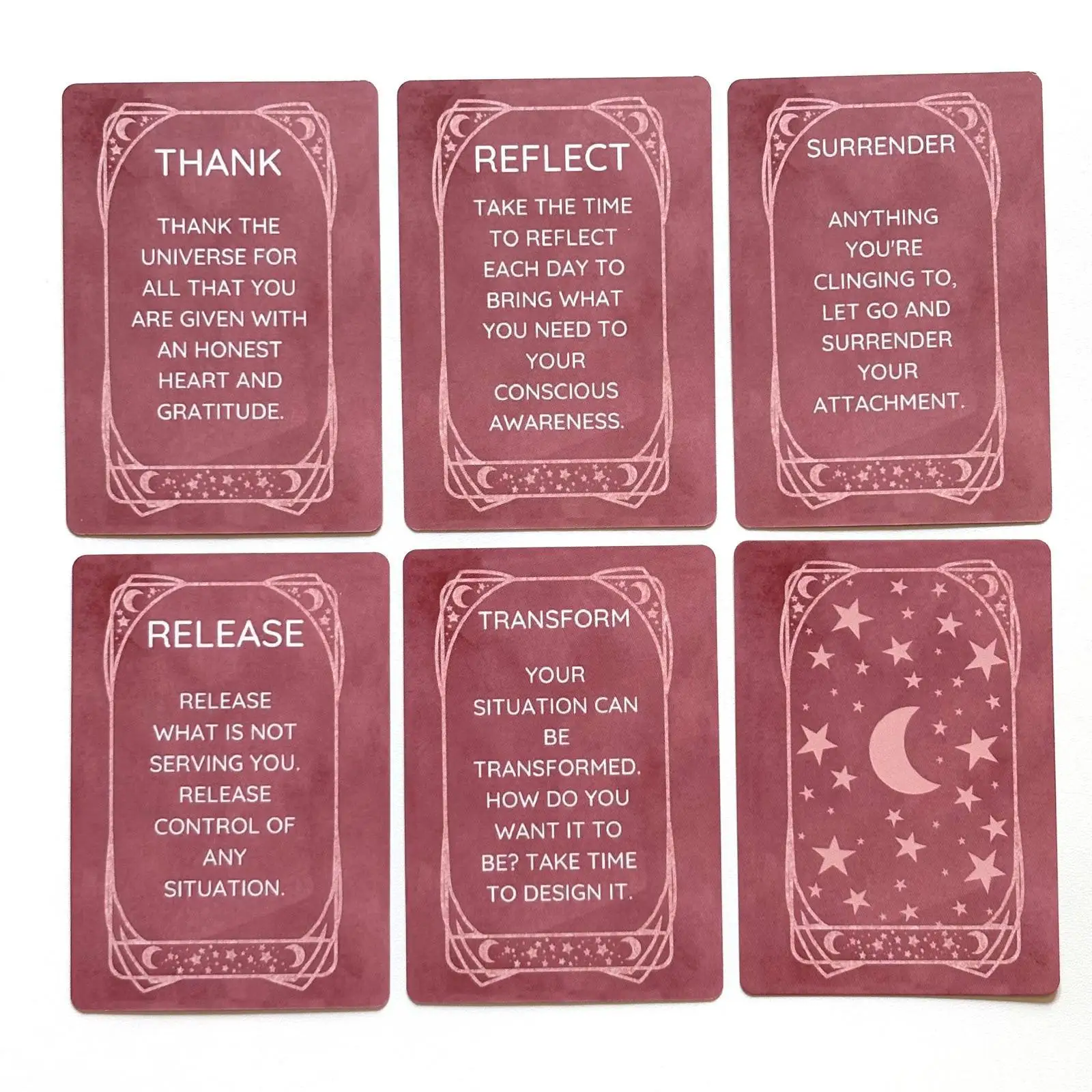 45 Card Celestial Affirmation Deck for Spiritual Guidance & Mindfulness Daily Recommendation Oracle Cards 10.4*7.3cm