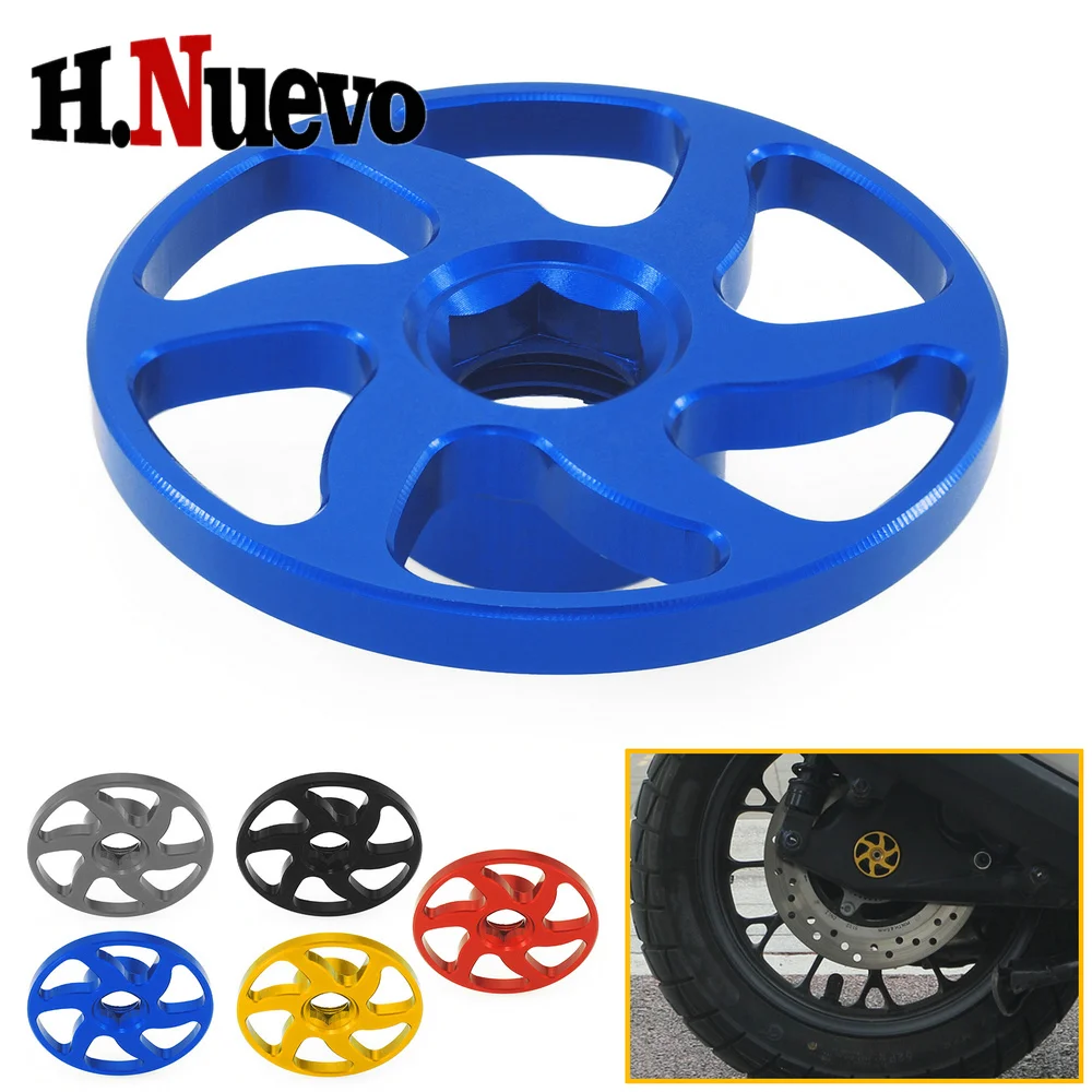 Motorcycle Rear Axle Decorative Ring Rear Axle Metal Cover Rotating Cover For Honda ADV350 Nss350 NSS Accessories 2021-2025 +