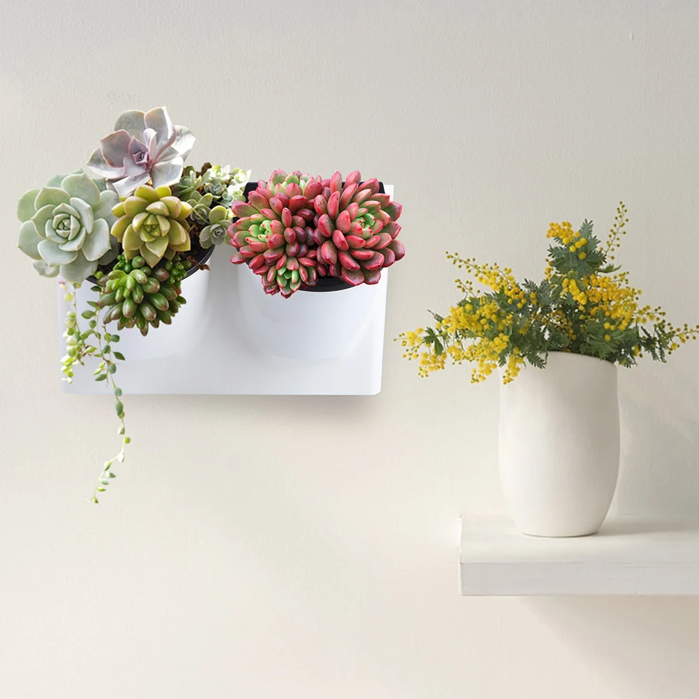 

BUTIFULSIC Self Watering Pots Hanging Planter for Indoor Outdoor Cactus Bonsai PP Resin Flower Wall Decor