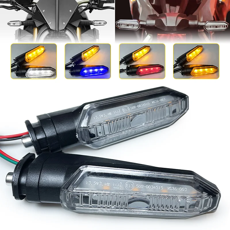 12V Dual Color Motorcycle LED Turn Signal Dynamic Flashing For Honda CRF250L ADV150 CBR650F NC750X CRF250L XADV 750 Signal Lamp