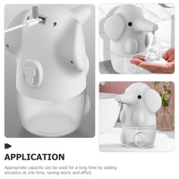 Smart Sensor Soap Dispenser 250ML Pink Elephant USB Rechargeable Automatic Foaming Hand Soap Dispenser for Home Bathroom Kitchen