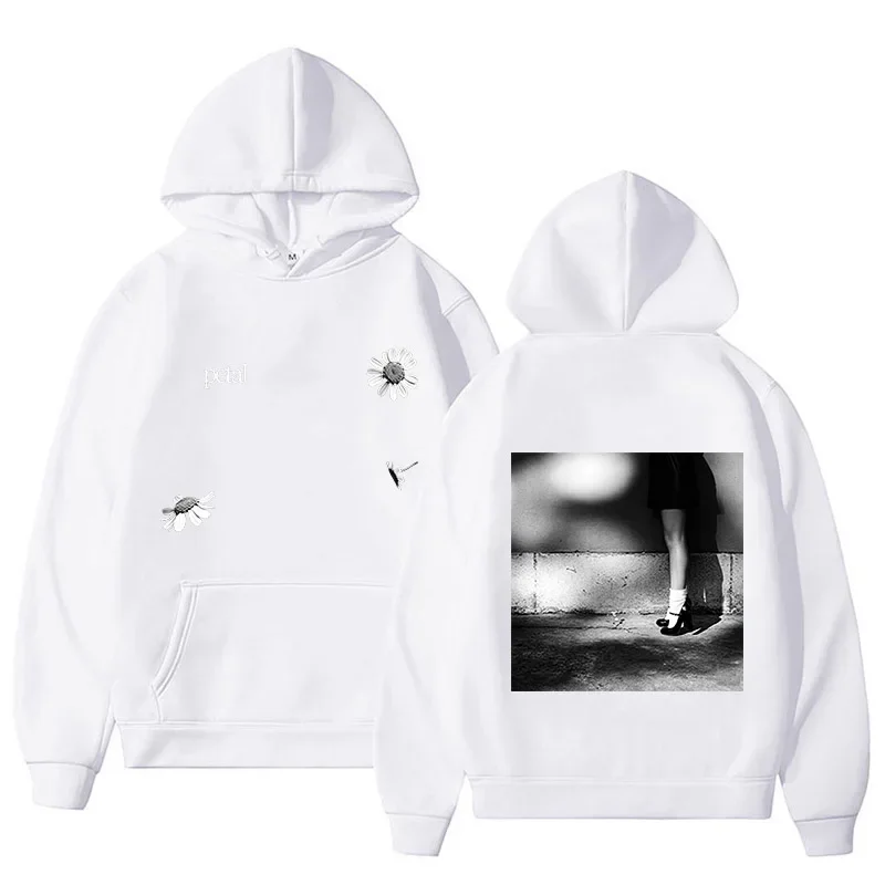 Ariana Grande Petal Hoodies Long Sleeve Fashion Hooded Sweatshirts Graphic Merch Casual Loose Design Printing Pullovers Unisex