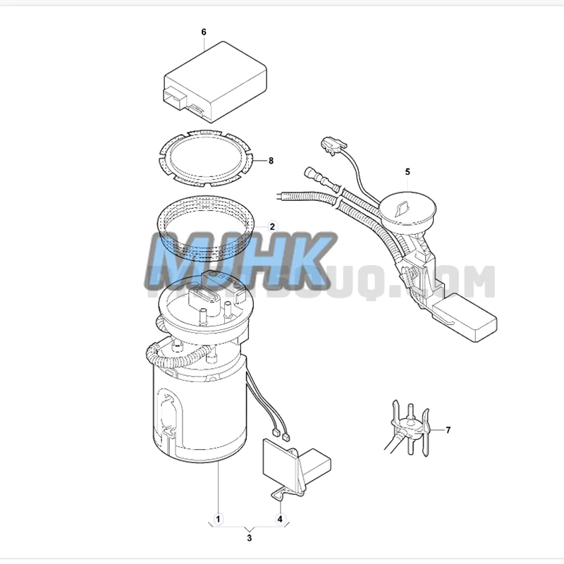 

Fits For VOLKSWAGEN Bora Beetle Golf Jetta Fuel Pump Module Assembly 1J0919087J