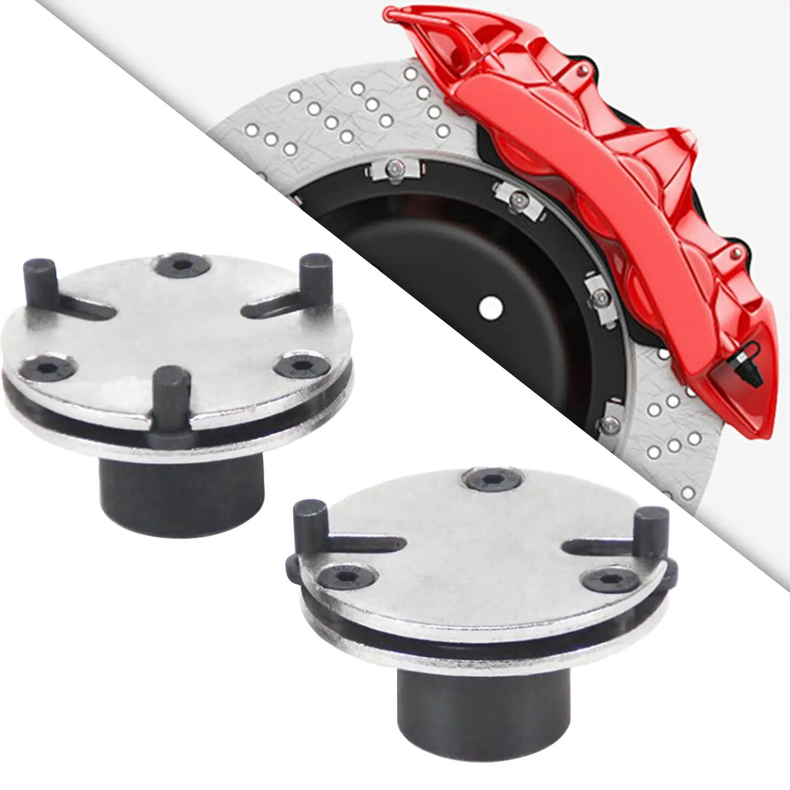 

2x Brake Wind Back Adaptors Replaces Durable Automotive Toolbrake Tool Spare Parts Easy to Install Accessories Steel 3/8" Drive