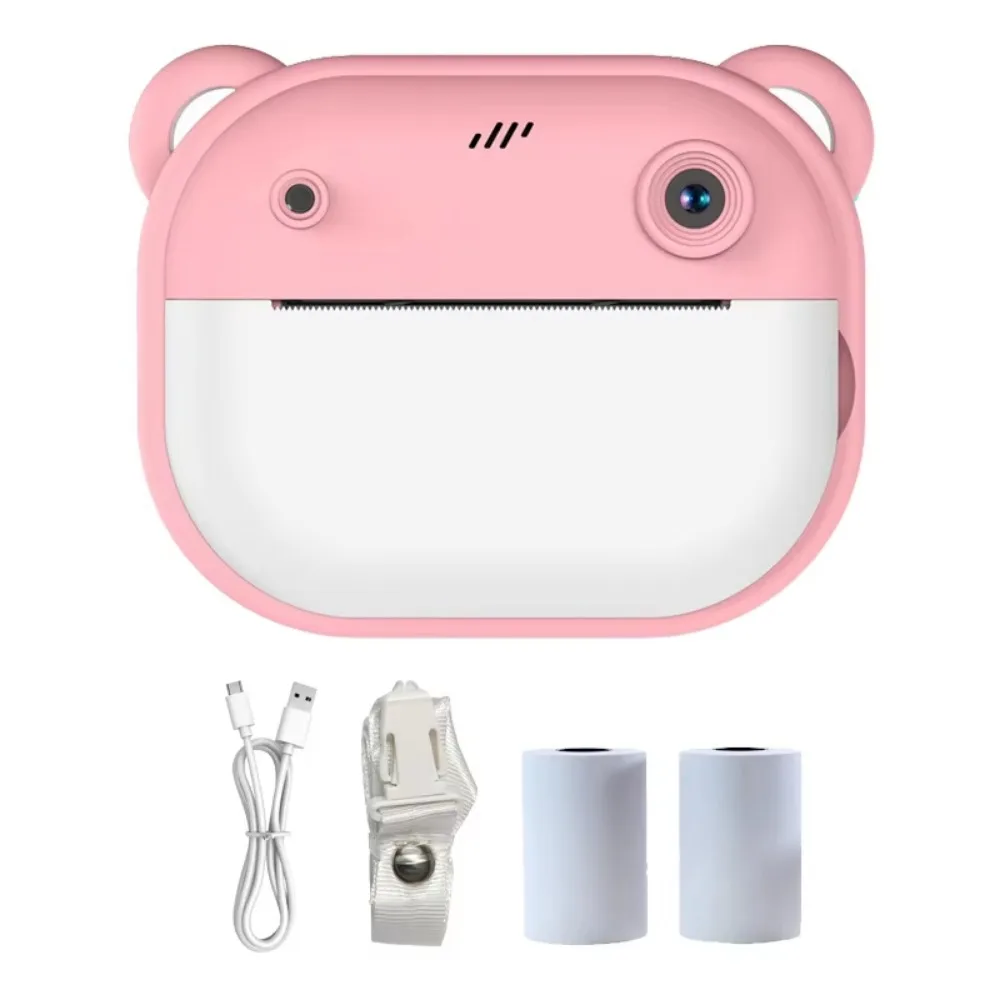 1080P HD-Aufnahme Thermische Druckkamera 2,0-Zoll-HD-Bildschirm Doppellinsen Kinder-Digitalkamera Ein-Klick-Druckfunktion 32G-Karte