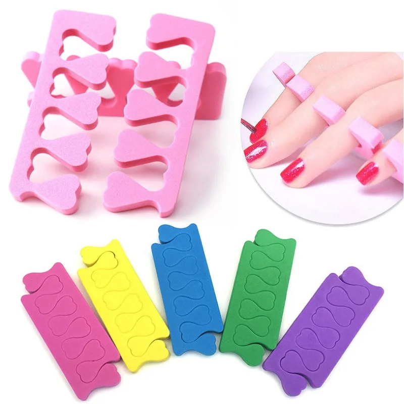 10/50/100Pcs Soft Sponge Manicure Nails Art Tools Toe Separator Fingers Separators Spacer Pedicure Toes Spreaders Divider