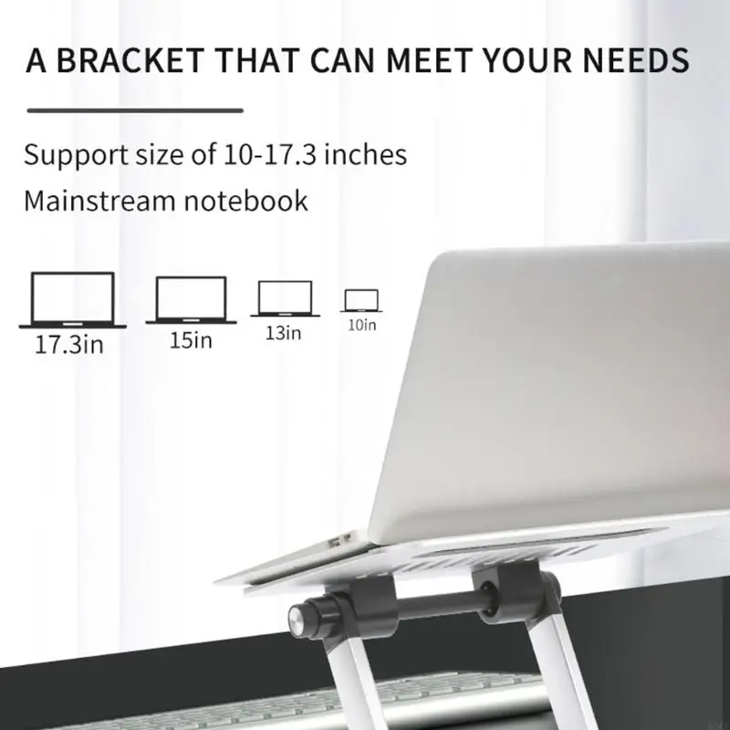 B0KF Boneruy Laptop Foldable Cooling Holder Bracket Stand Adjustable Riser Rack